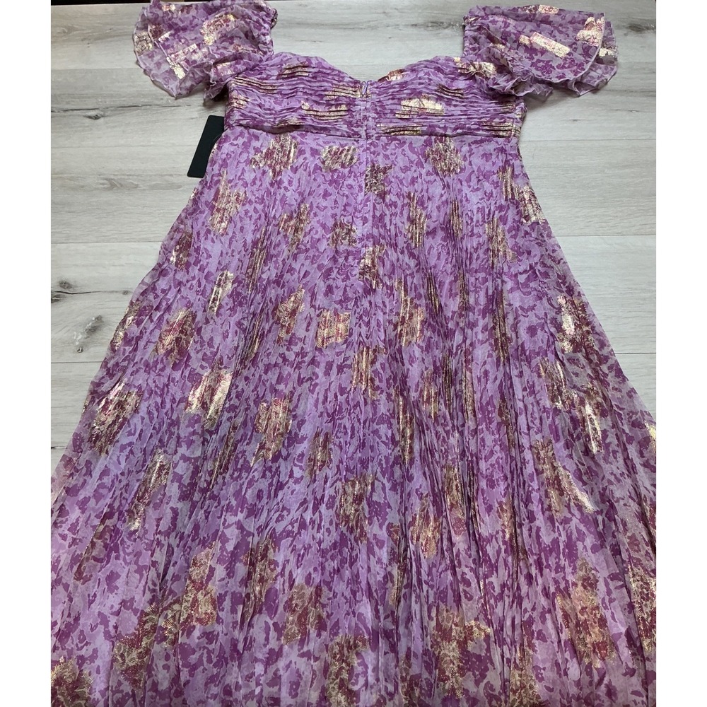 Lulu's Lavender Floral Maxi Dress - Picture 4 of 5